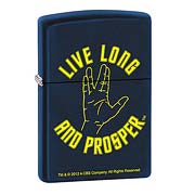 Star Trek Live Long and Prosper Navy Matte Zippo Lighter